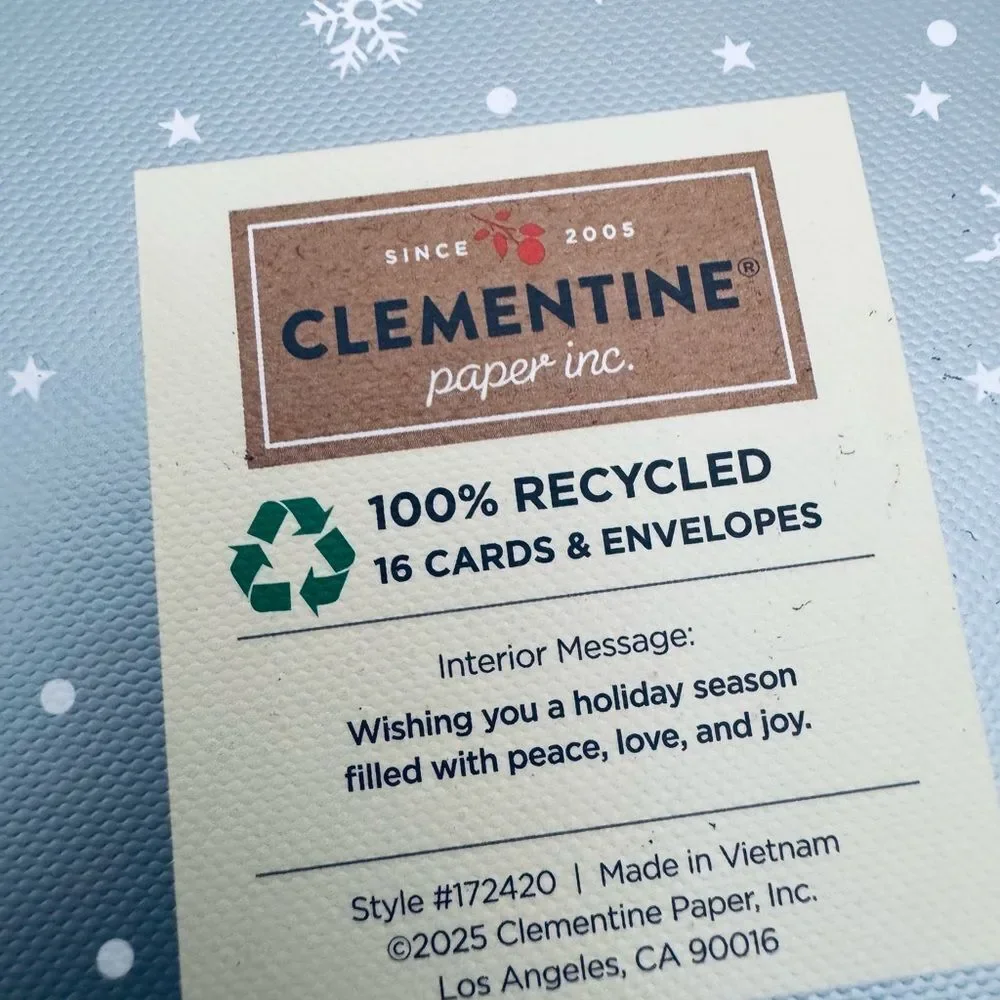 Holiday Gnome Clementine Christmas Cards